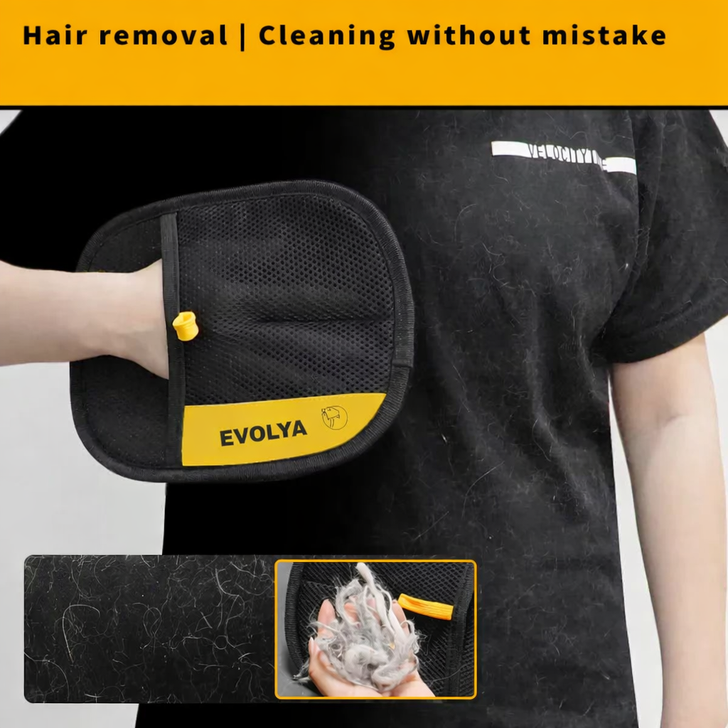 Pet hair cleaning gloves
